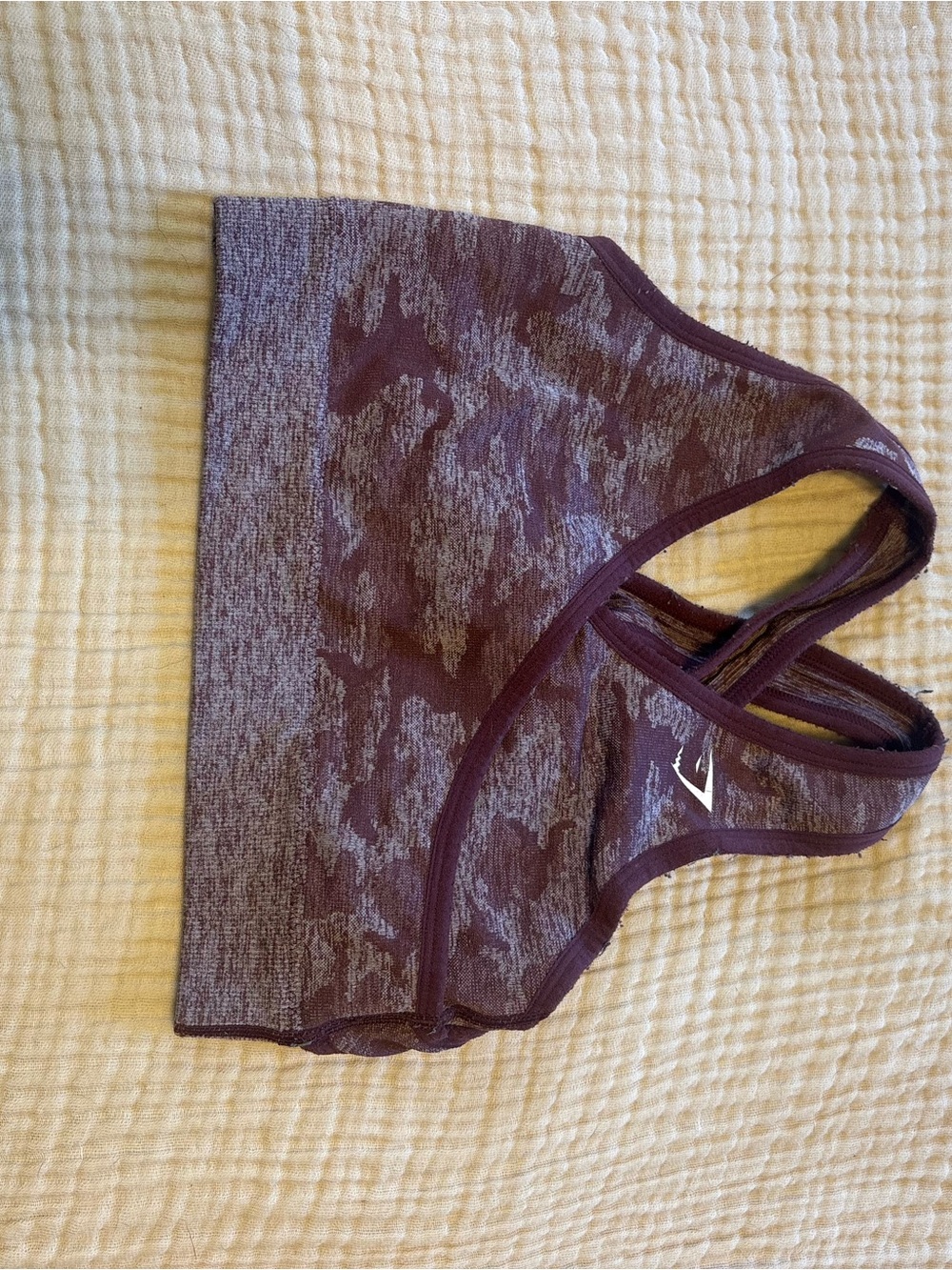 Gymshark Women's Purple Camo Sports Bra